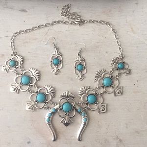 Necklace and earrings